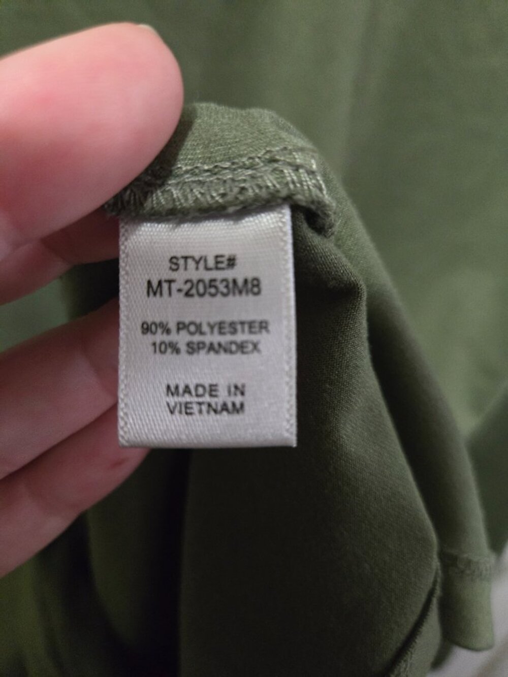 Zenana XL Olive Green Long Sleeve Stretch Tee Soft Basic Layering Top - Picture 3 of 6